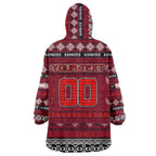 Personalized Bombers Rugby Xmas Wearable Blanket Hoodie Australia AFL Mascot