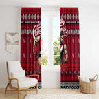 Bombers Football Xmas Window Curtain Australia AFL Mascot