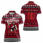 Personalized Bombers Rugby Xmas Women Polo Shirt Australia AFL Mascot