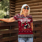 Personalized Bombers Rugby Xmas Women Polo Shirt Australia AFL Mascot