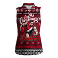 Personalized Bombers Rugby Xmas Women Sleeveless Polo Shirt Australia AFL Mascot