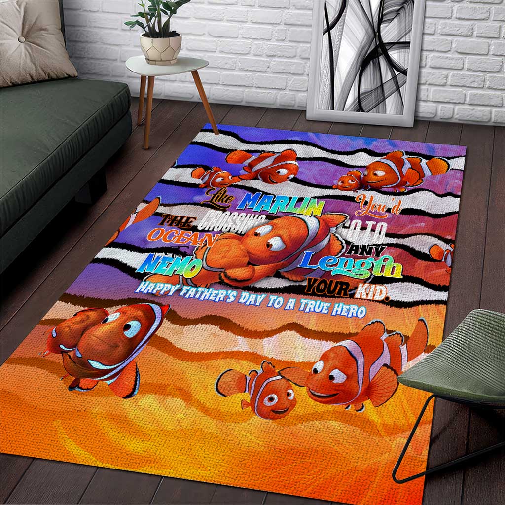The Ocean Best Dad Area Rug Like Marlin Happy Fathers Day To a True Hero - Aussie Hoodie