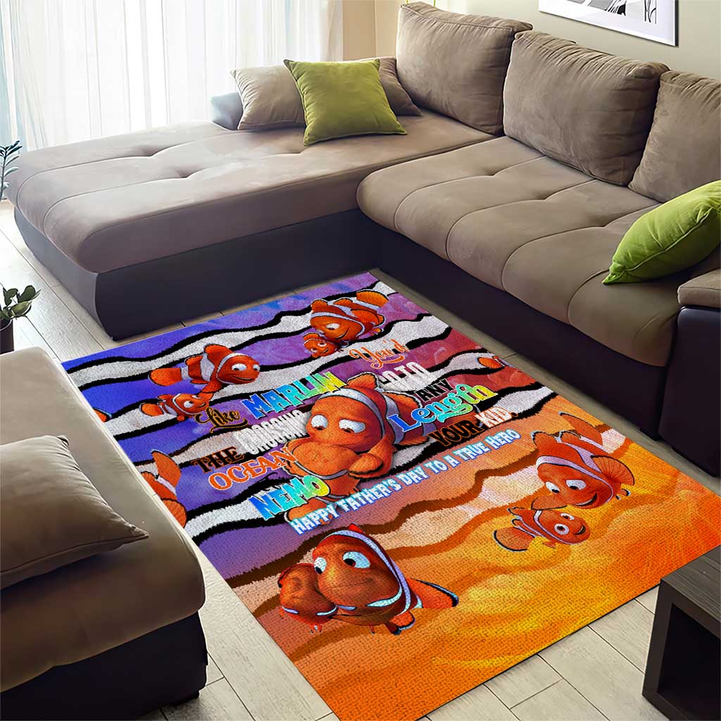 The Ocean Best Dad Area Rug Like Marlin Happy Fathers Day To a True Hero - Aussie Hoodie