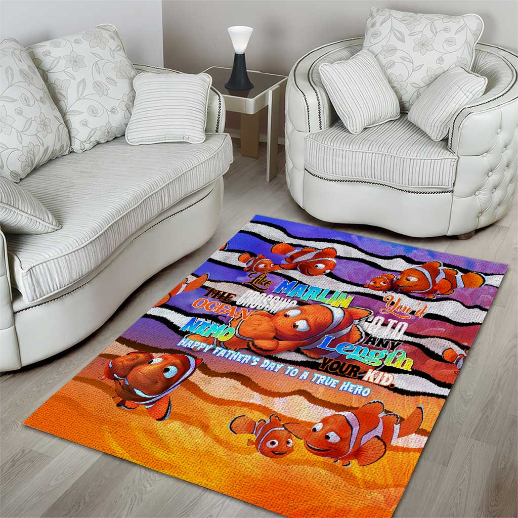 The Ocean Best Dad Area Rug Like Marlin Happy Fathers Day To a True Hero - Aussie Hoodie