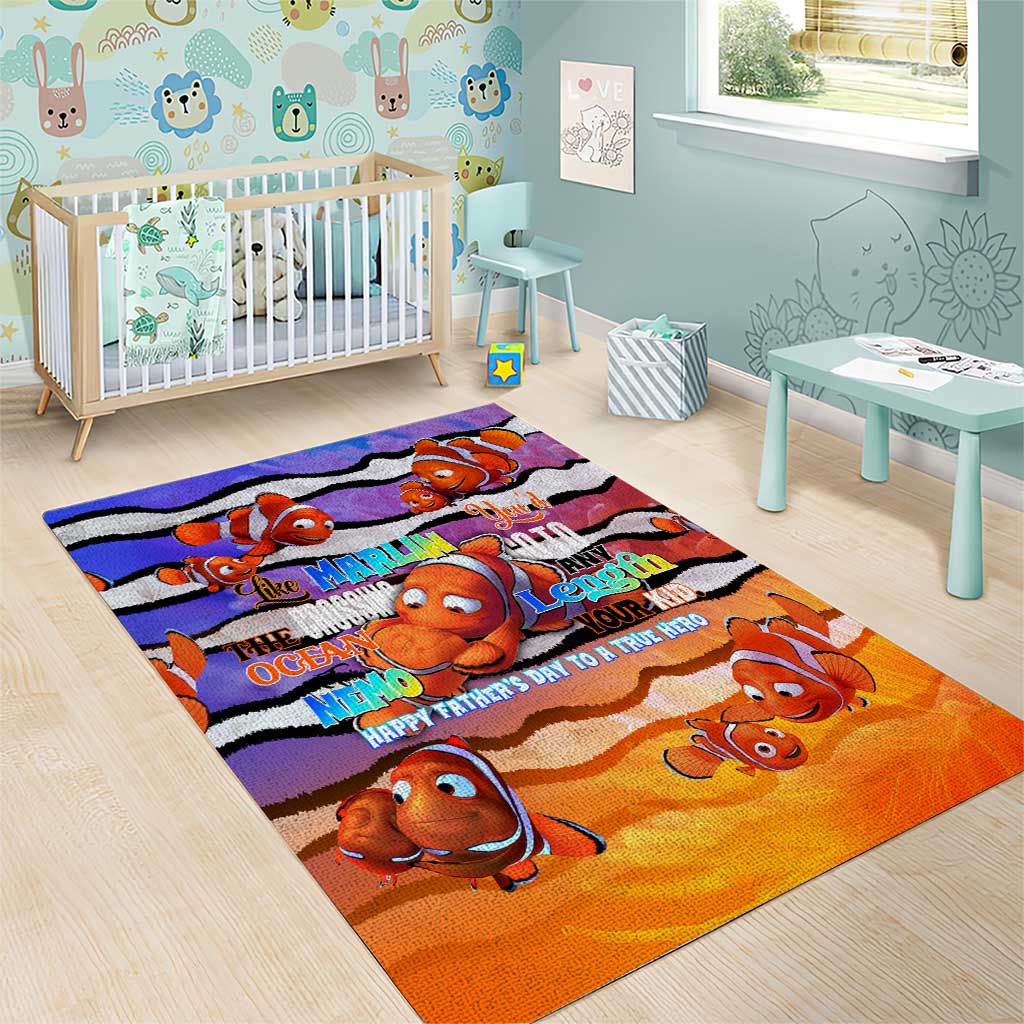 The Ocean Best Dad Area Rug Like Marlin Happy Fathers Day To a True Hero - Aussie Hoodie