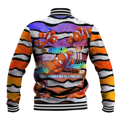 The Ocean Best Dad Baseball Jacket Like Marlin Happy Fathers Day To a True Hero - Aussie Hoodie