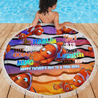 The Ocean Best Dad Beach Blanket Like Marlin Happy Fathers Day To a True Hero - Aussie Hoodie