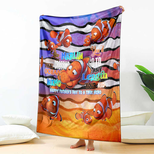 The Ocean Best Dad Blanket Like Marlin Happy Fathers Day To a True Hero - Aussie Hoodie