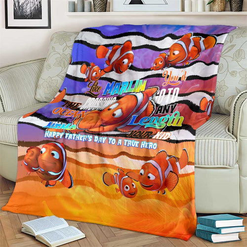 The Ocean Best Dad Blanket Like Marlin Happy Fathers Day To a True Hero - Aussie Hoodie