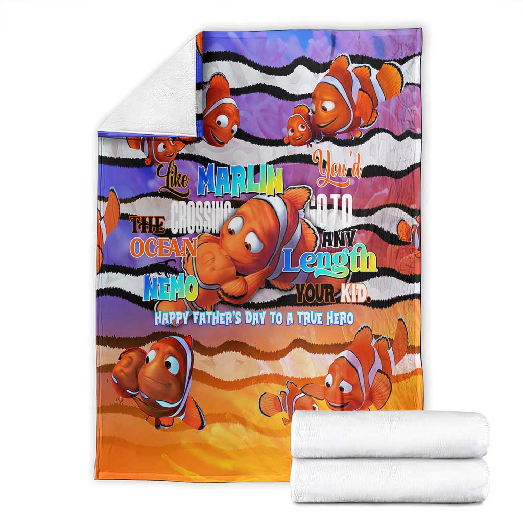 The Ocean Best Dad Blanket Like Marlin Happy Fathers Day To a True Hero - Aussie Hoodie
