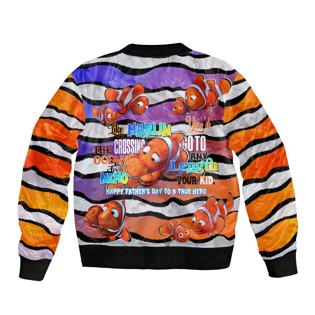 The Ocean Best Dad Bomber Jacket Like Marlin Happy Fathers Day To a True Hero - Aussie Hoodie