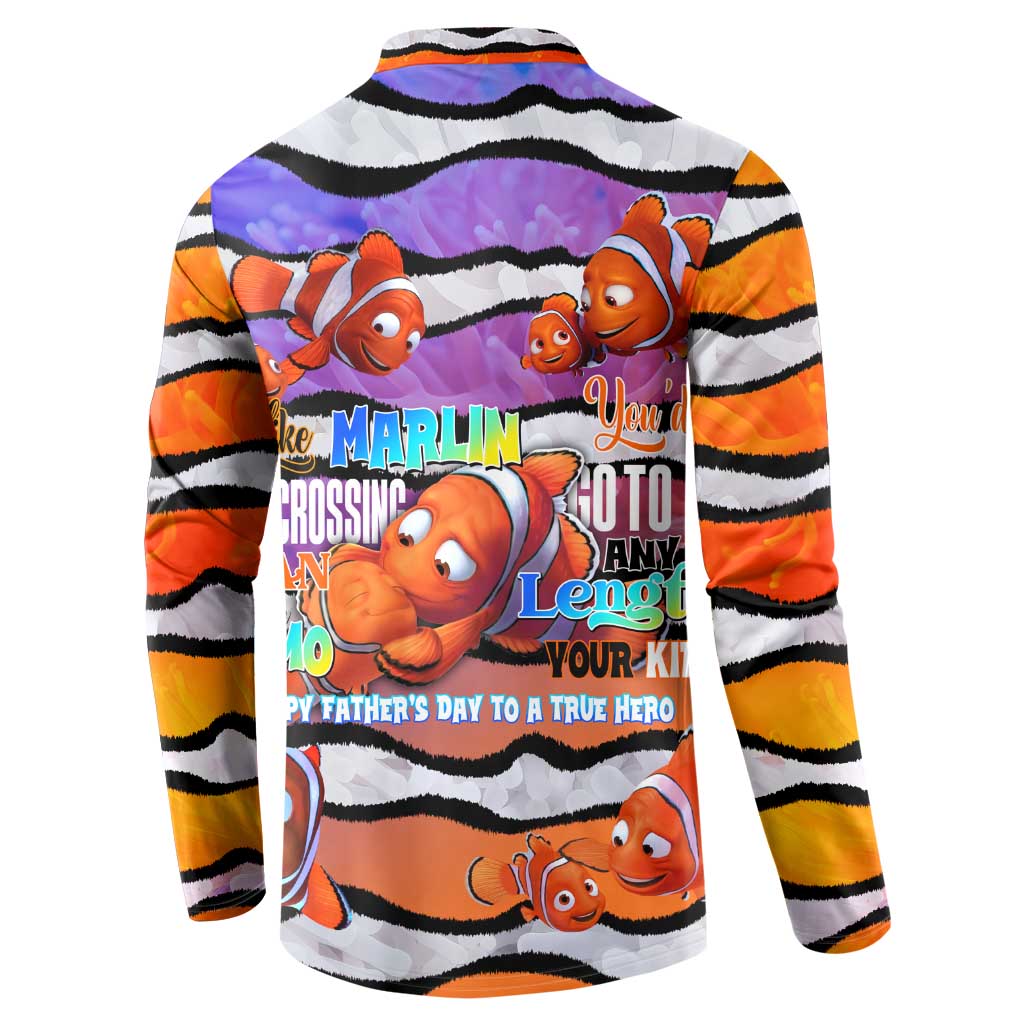 The Ocean Best Dad Button Sweatshirt Like Marlin Happy Fathers Day To a True Hero - Aussie Hoodie