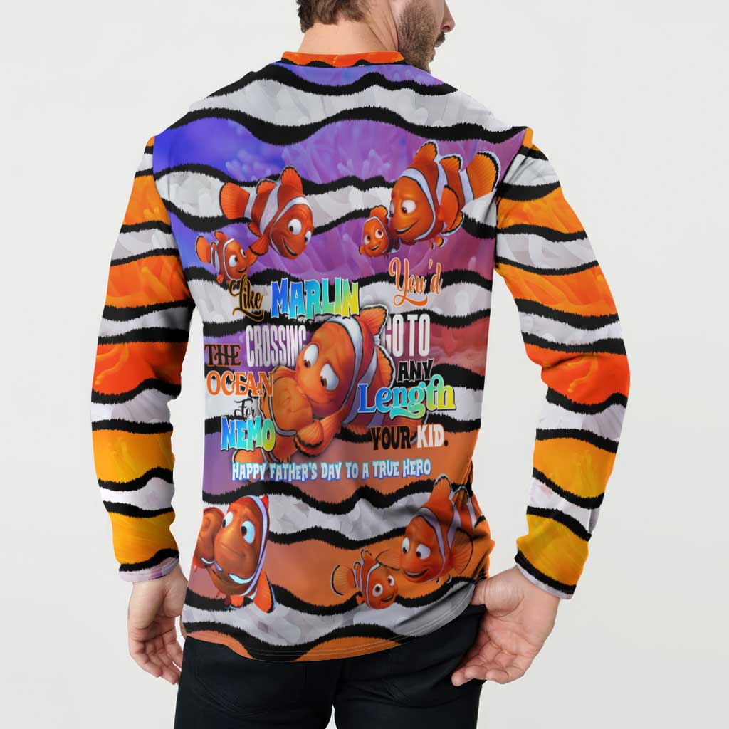 The Ocean Best Dad Button Sweatshirt Like Marlin Happy Fathers Day To a True Hero - Aussie Hoodie