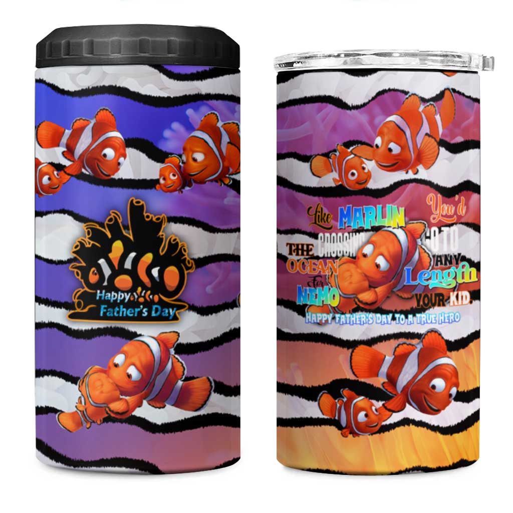The Ocean Best Dad 4 in 1 Can Cooler Tumbler Like Marlin Happy Fathers Day To a True Hero - Aussie Hoodie