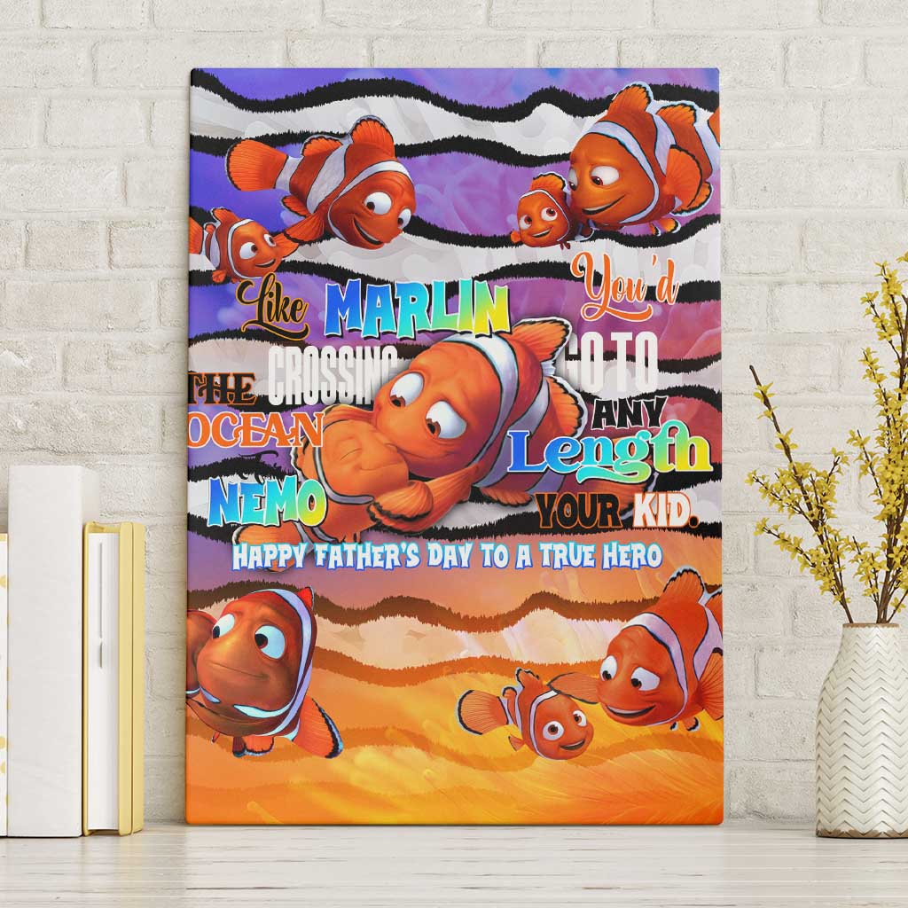 The Ocean Best Dad Canvas Wall Art Like Marlin Happy Fathers Day To a True Hero - Aussie Hoodie