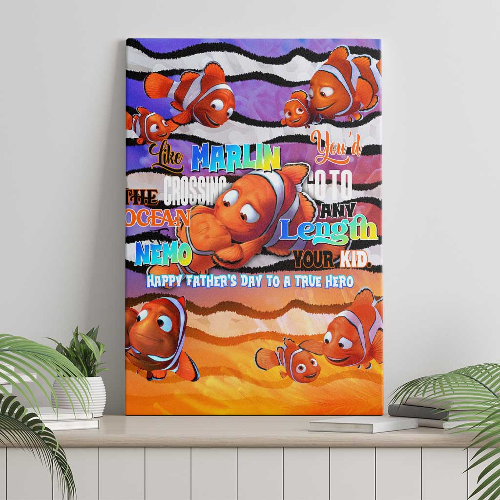 The Ocean Best Dad Canvas Wall Art Like Marlin Happy Fathers Day To a True Hero - Aussie Hoodie