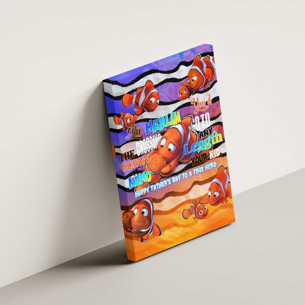 The Ocean Best Dad Canvas Wall Art Like Marlin Happy Fathers Day To a True Hero - Aussie Hoodie