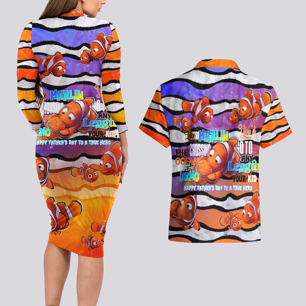 The Ocean Best Dad Couples Matching Long Sleeve Bodycon Dress and Hawaiian Shirt Like Marlin Happy Fathers Day To a True Hero - Aussie Hoodie