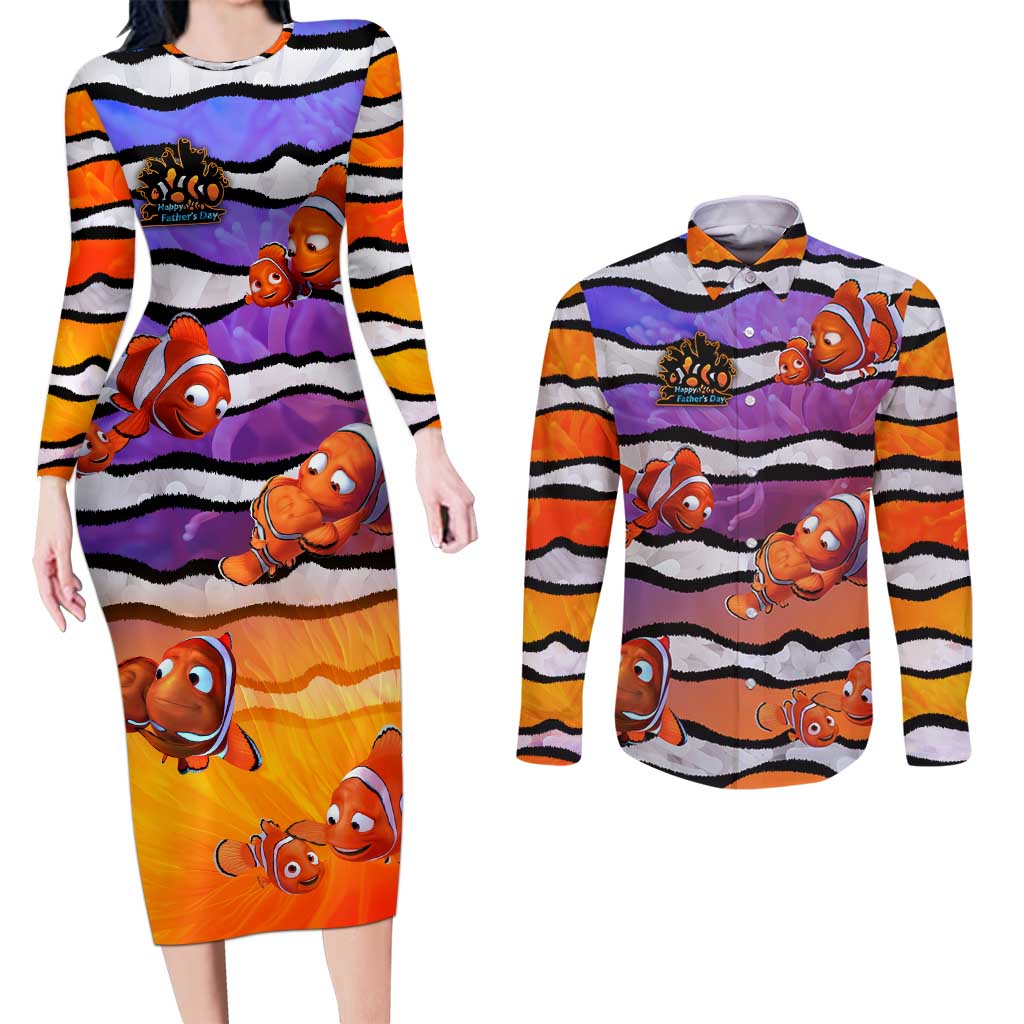 The Ocean Best Dad Couples Matching Long Sleeve Bodycon Dress and Long Sleeve Button Shirt Like Marlin Happy Fathers Day To a True Hero - Aussie Hoodie