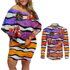 The Ocean Best Dad Couples Matching Off Shoulder Short Dress and Long Sleeve Button Shirt Like Marlin Happy Fathers Day To a True Hero - Aussie Hoodie