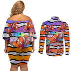 The Ocean Best Dad Couples Matching Off Shoulder Short Dress and Long Sleeve Button Shirt Like Marlin Happy Fathers Day To a True Hero - Aussie Hoodie