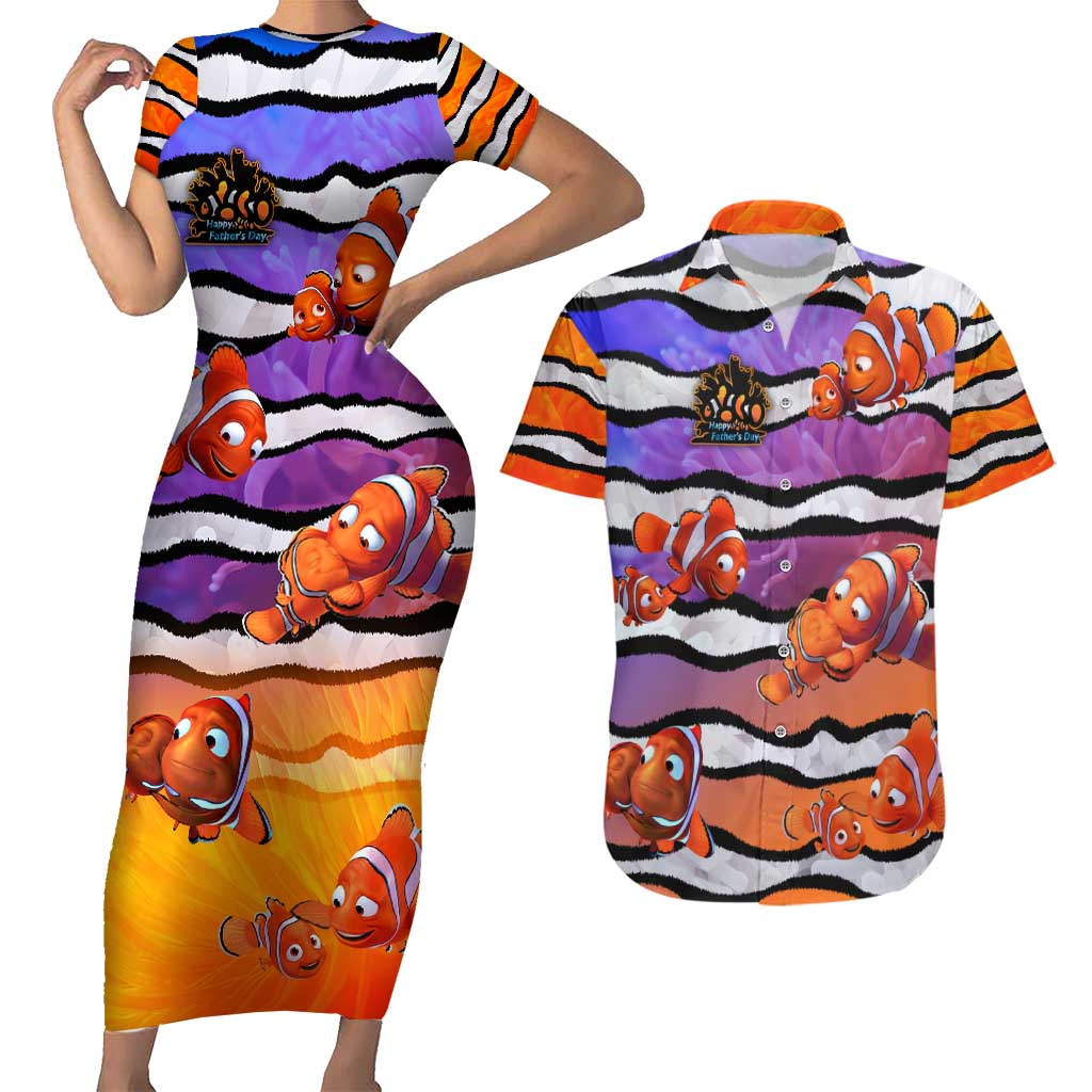 The Ocean Best Dad Couples Matching Short Sleeve Bodycon Dress and Hawaiian Shirt Like Marlin Happy Fathers Day To a True Hero - Aussie Hoodie