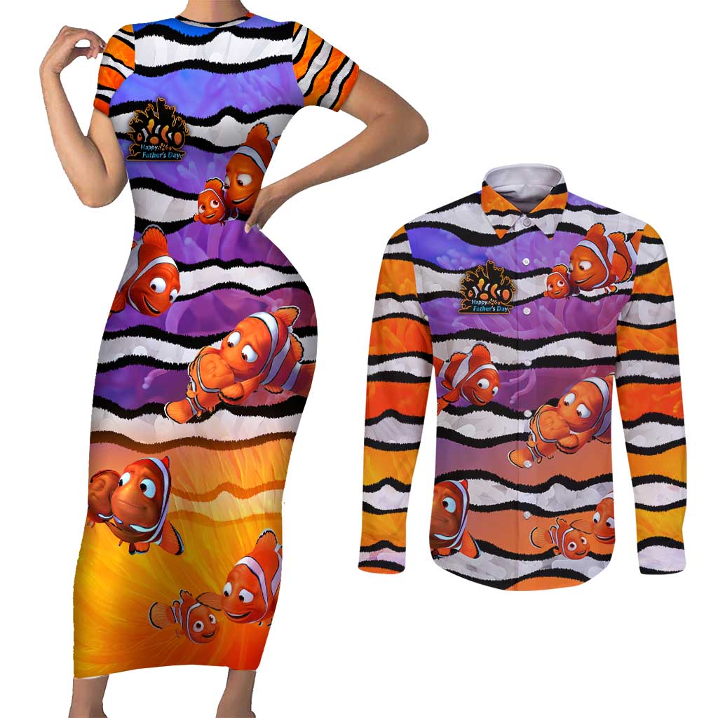 The Ocean Best Dad Couples Matching Short Sleeve Bodycon Dress and Long Sleeve Button Shirt Like Marlin Happy Fathers Day To a True Hero - Aussie Hoodie
