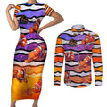 The Ocean Best Dad Couples Matching Short Sleeve Bodycon Dress and Long Sleeve Button Shirt Like Marlin Happy Fathers Day To a True Hero - Aussie Hoodie