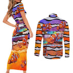 The Ocean Best Dad Couples Matching Short Sleeve Bodycon Dress and Long Sleeve Button Shirt Like Marlin Happy Fathers Day To a True Hero - Aussie Hoodie