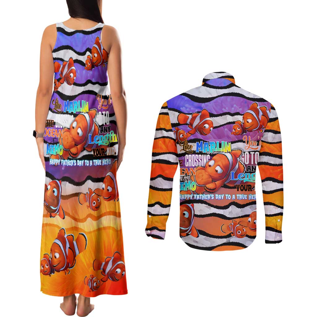 The Ocean Best Dad Couples Matching Tank Maxi Dress and Long Sleeve Button Shirt Like Marlin Happy Fathers Day To a True Hero - Aussie Hoodie