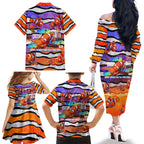 The Ocean Best Dad Family Matching Off The Shoulder Long Sleeve Dress and Hawaiian Shirt Like Marlin Happy Fathers Day To a True Hero - Aussie Hoodie
