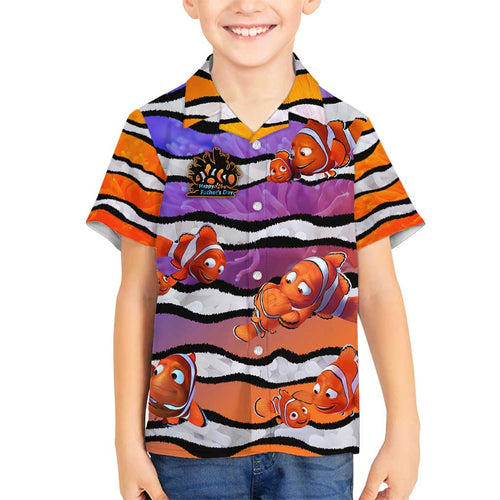The Ocean Best Dad Family Matching Off Shoulder Short Dress and Hawaiian Shirt Like Marlin Happy Fathers Day To a True Hero - Aussie Hoodie