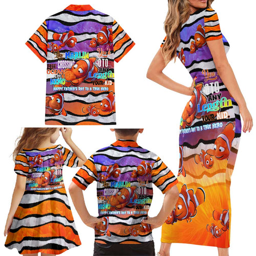 The Ocean Best Dad Family Matching Short Sleeve Bodycon Dress and Hawaiian Shirt Like Marlin Happy Fathers Day To a True Hero - Aussie Hoodie