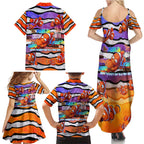 The Ocean Best Dad Family Matching Summer Maxi Dress and Hawaiian Shirt Like Marlin Happy Fathers Day To a True Hero - Aussie Hoodie