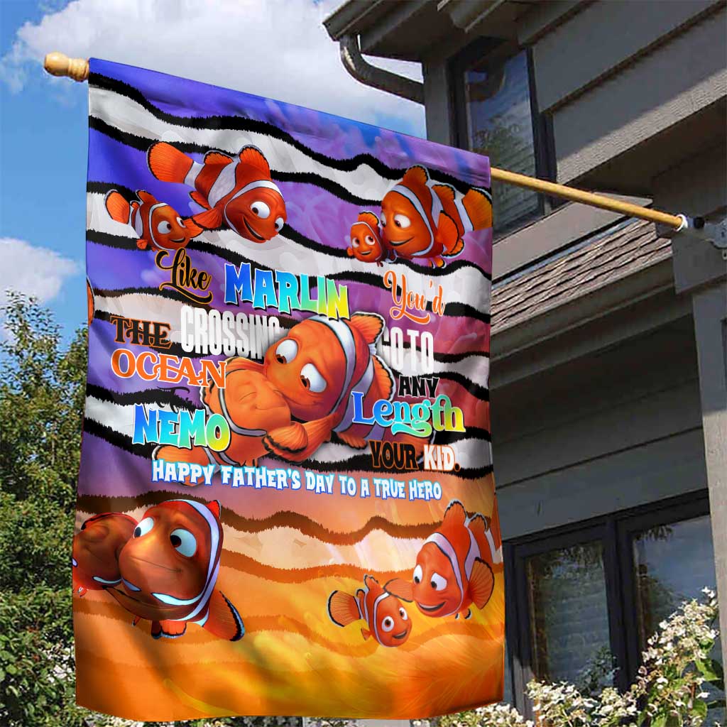 The Ocean Best Dad Garden Flag Like Marlin Happy Fathers Day To a True Hero - Aussie Hoodie