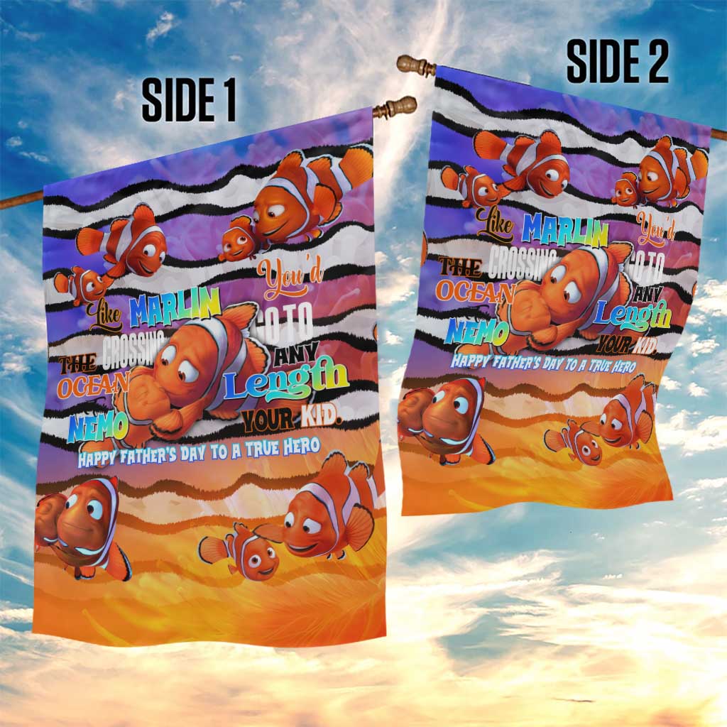 The Ocean Best Dad Garden Flag Like Marlin Happy Fathers Day To a True Hero - Aussie Hoodie