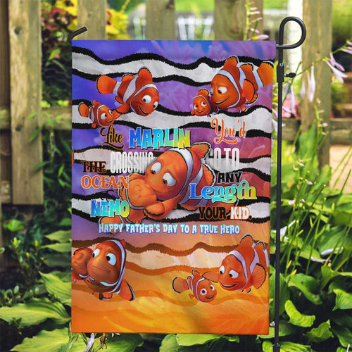 The Ocean Best Dad Garden Flag Like Marlin Happy Fathers Day To a True Hero - Aussie Hoodie