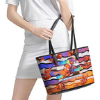 The Ocean Best Dad Leather Tote Bag Like Marlin Happy Fathers Day To a True Hero - Aussie Hoodie