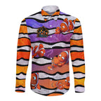 The Ocean Best Dad Long Sleeve Button Shirt Like Marlin Happy Fathers Day To a True Hero - Aussie Hoodie