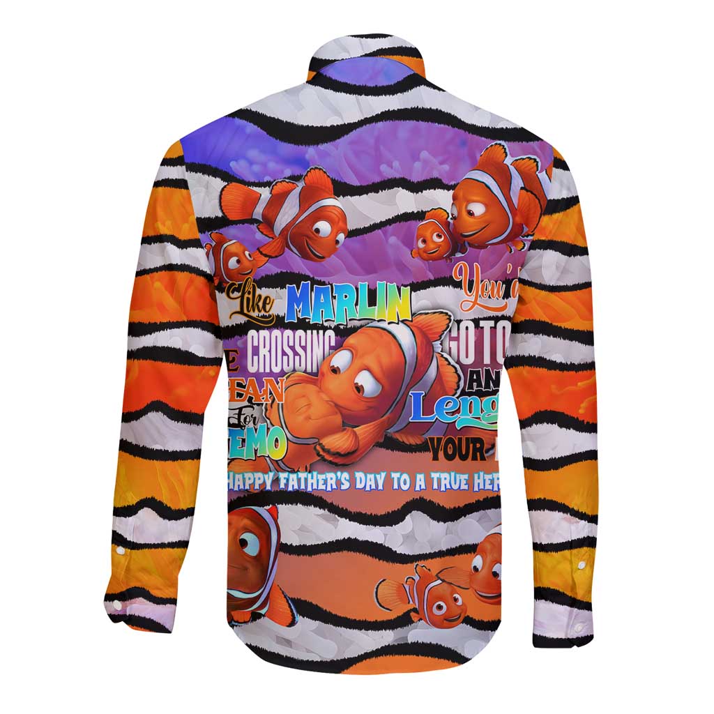 The Ocean Best Dad Long Sleeve Button Shirt Like Marlin Happy Fathers Day To a True Hero - Aussie Hoodie