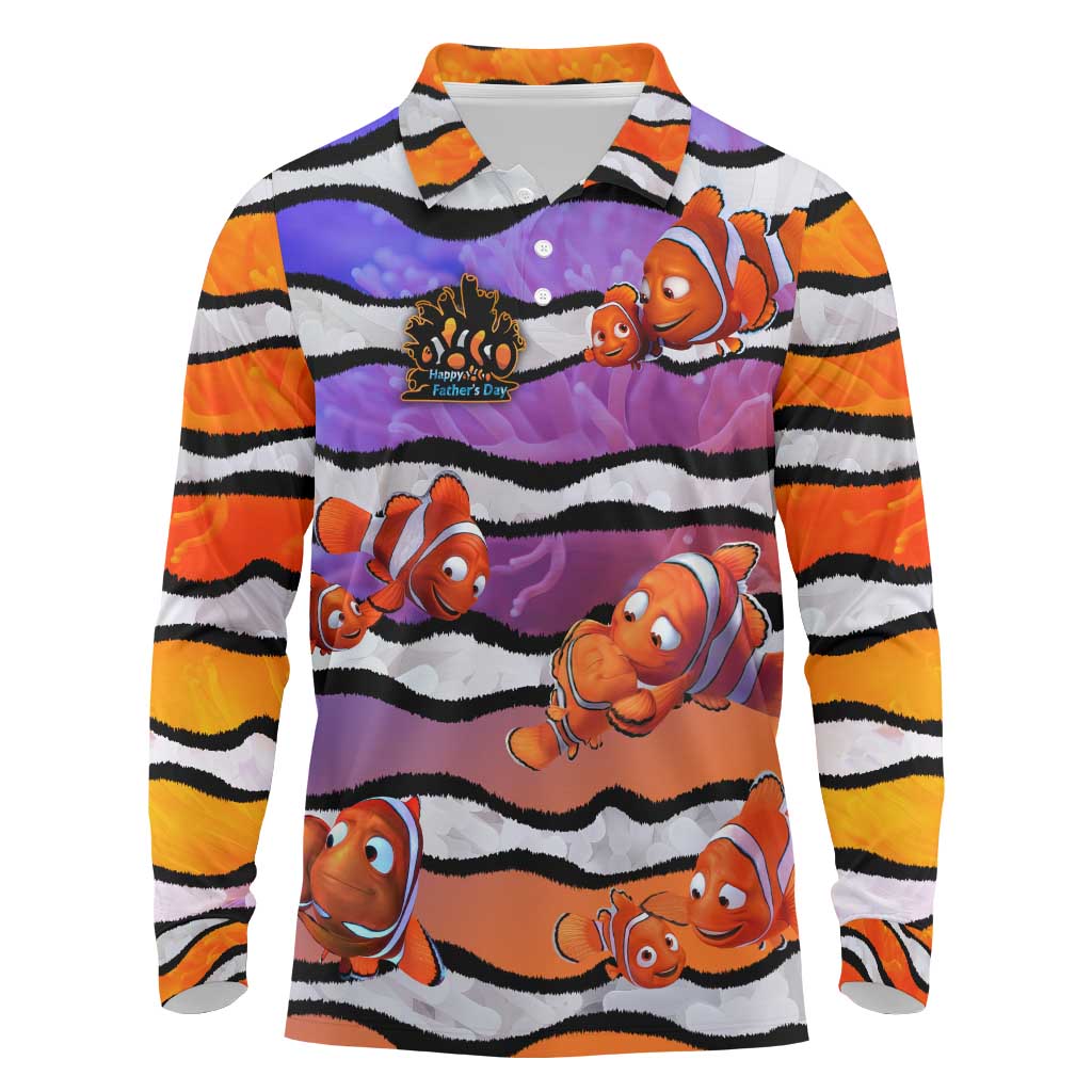 The Ocean Best Dad Long Sleeve Polo Shirt Like Marlin Happy Fathers Day To a True Hero - Aussie Hoodie