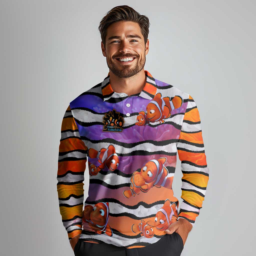 The Ocean Best Dad Long Sleeve Polo Shirt Like Marlin Happy Fathers Day To a True Hero - Aussie Hoodie