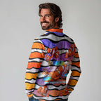 The Ocean Best Dad Long Sleeve Polo Shirt Like Marlin Happy Fathers Day To a True Hero - Aussie Hoodie