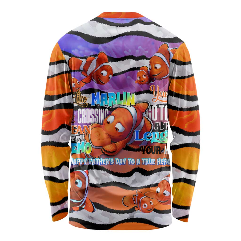 The Ocean Best Dad Long Sleeve Shirt Like Marlin Happy Fathers Day To a True Hero - Aussie Hoodie