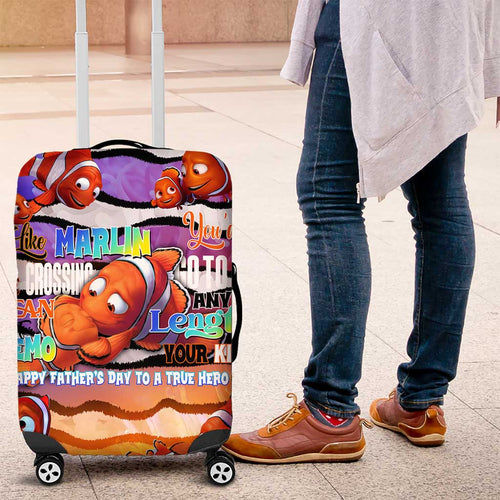 The Ocean Best Dad Luggage Cover Like Marlin Happy Fathers Day To a True Hero - Aussie Hoodie