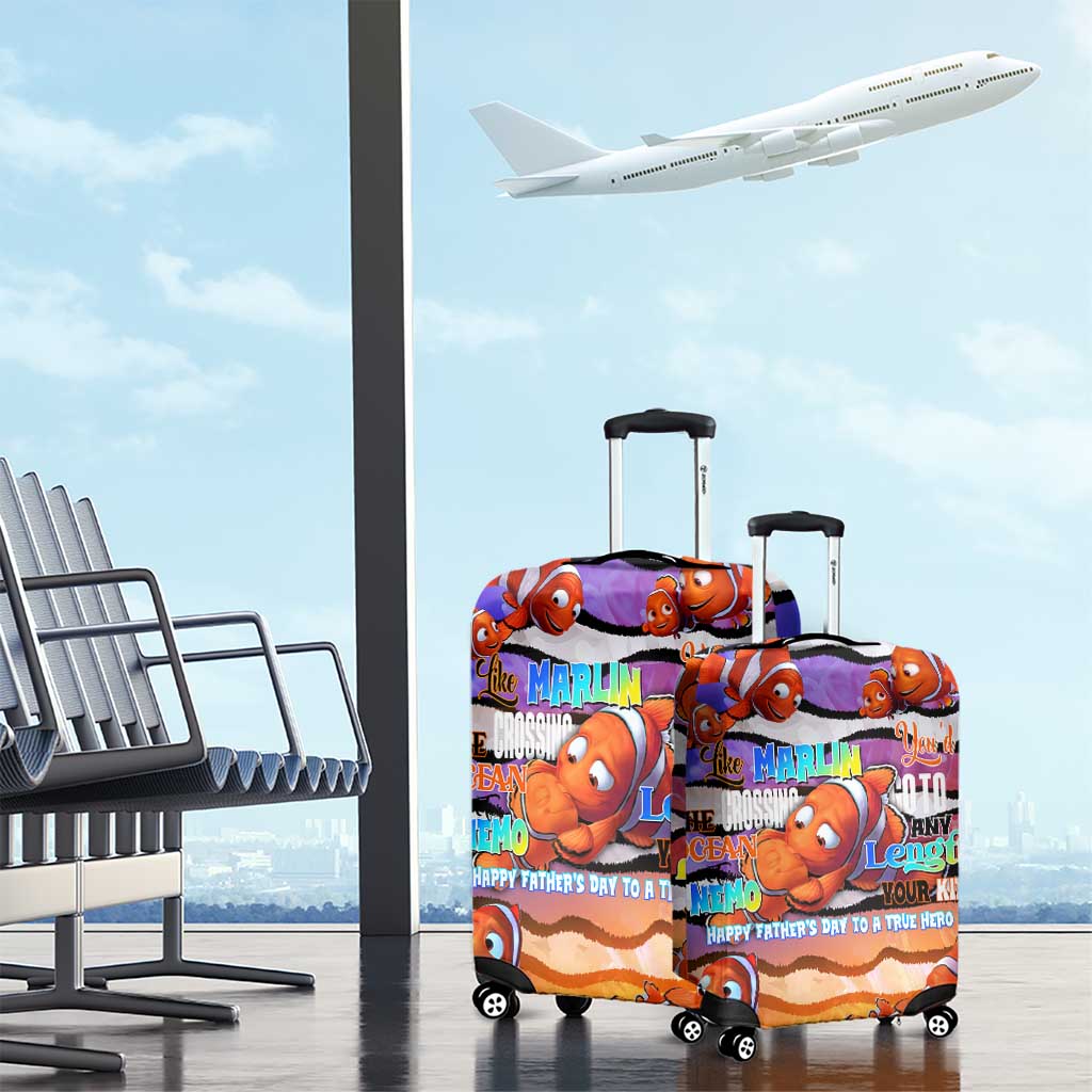 The Ocean Best Dad Luggage Cover Like Marlin Happy Fathers Day To a True Hero - Aussie Hoodie