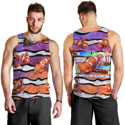 The Ocean Best Dad Men Tank Top Like Marlin Happy Fathers Day To a True Hero - Aussie Hoodie