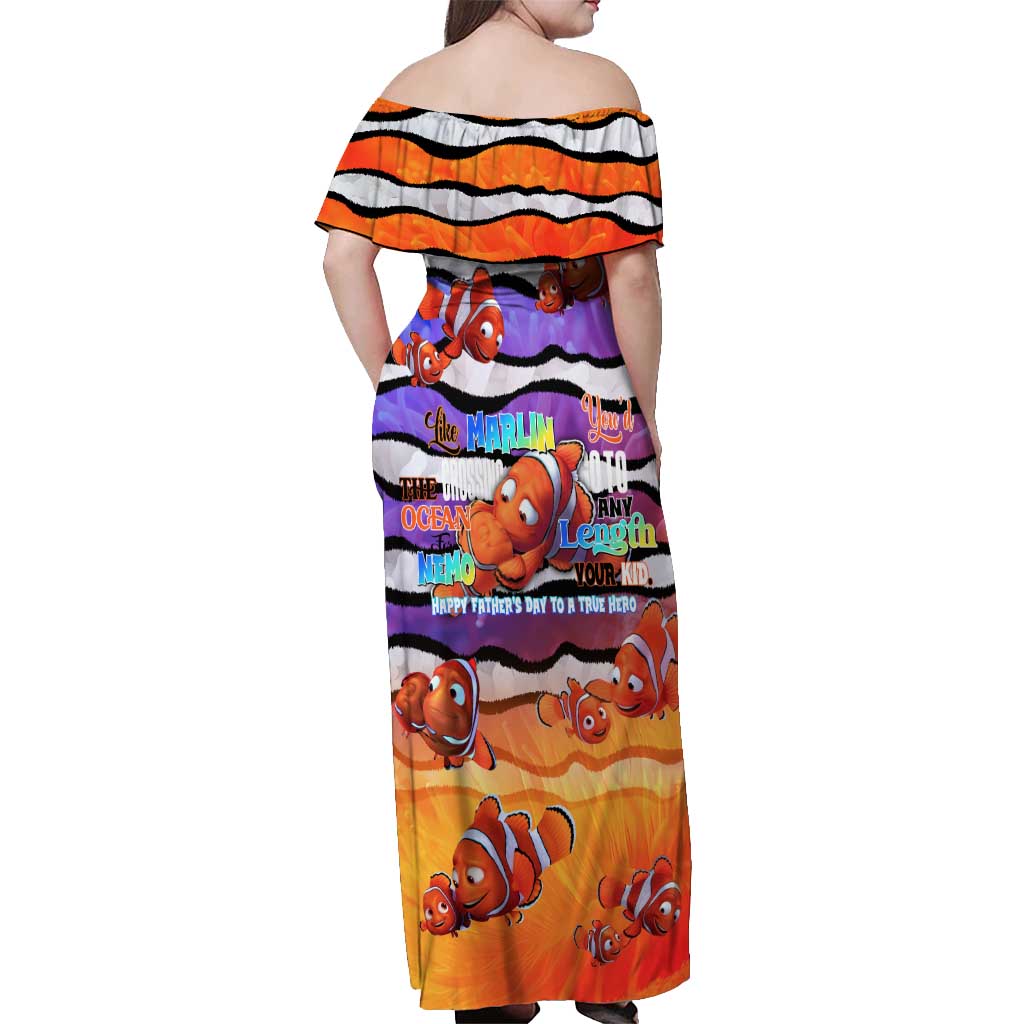 The Ocean Best Dad Off Shoulder Maxi Dress Like Marlin Happy Fathers Day To a True Hero - Aussie Hoodie