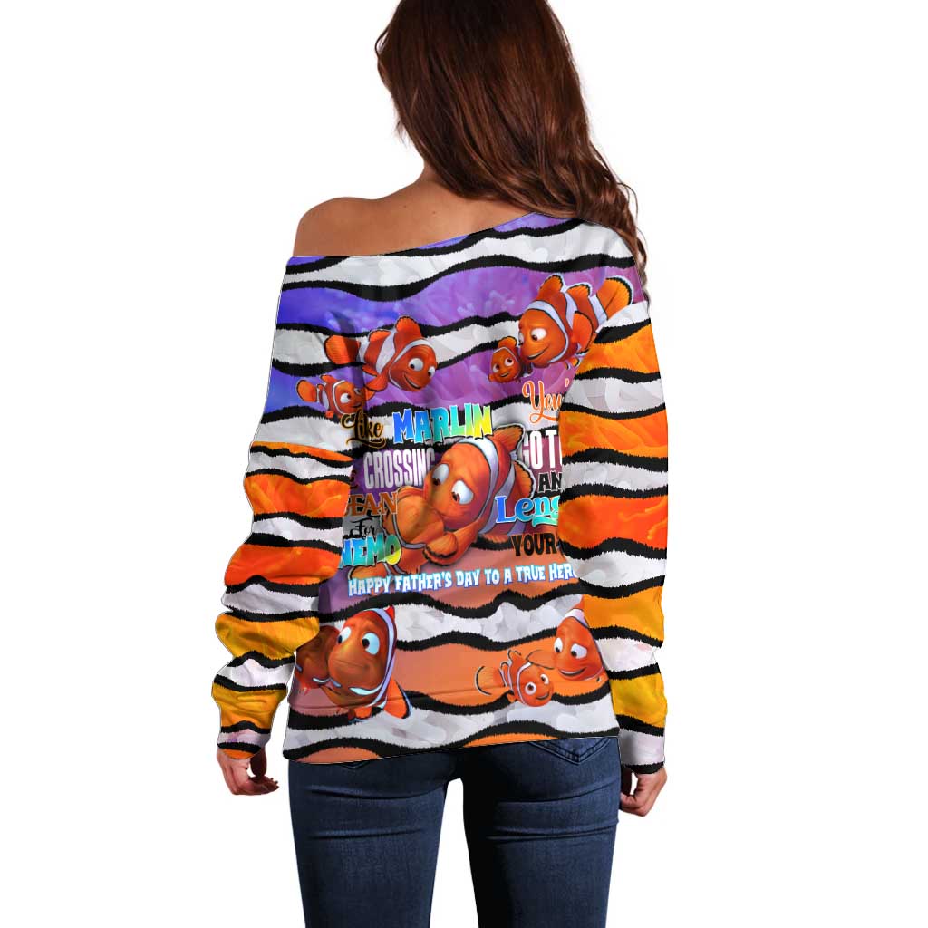 The Ocean Best Dad Off Shoulder Sweater Like Marlin Happy Fathers Day To a True Hero - Aussie Hoodie