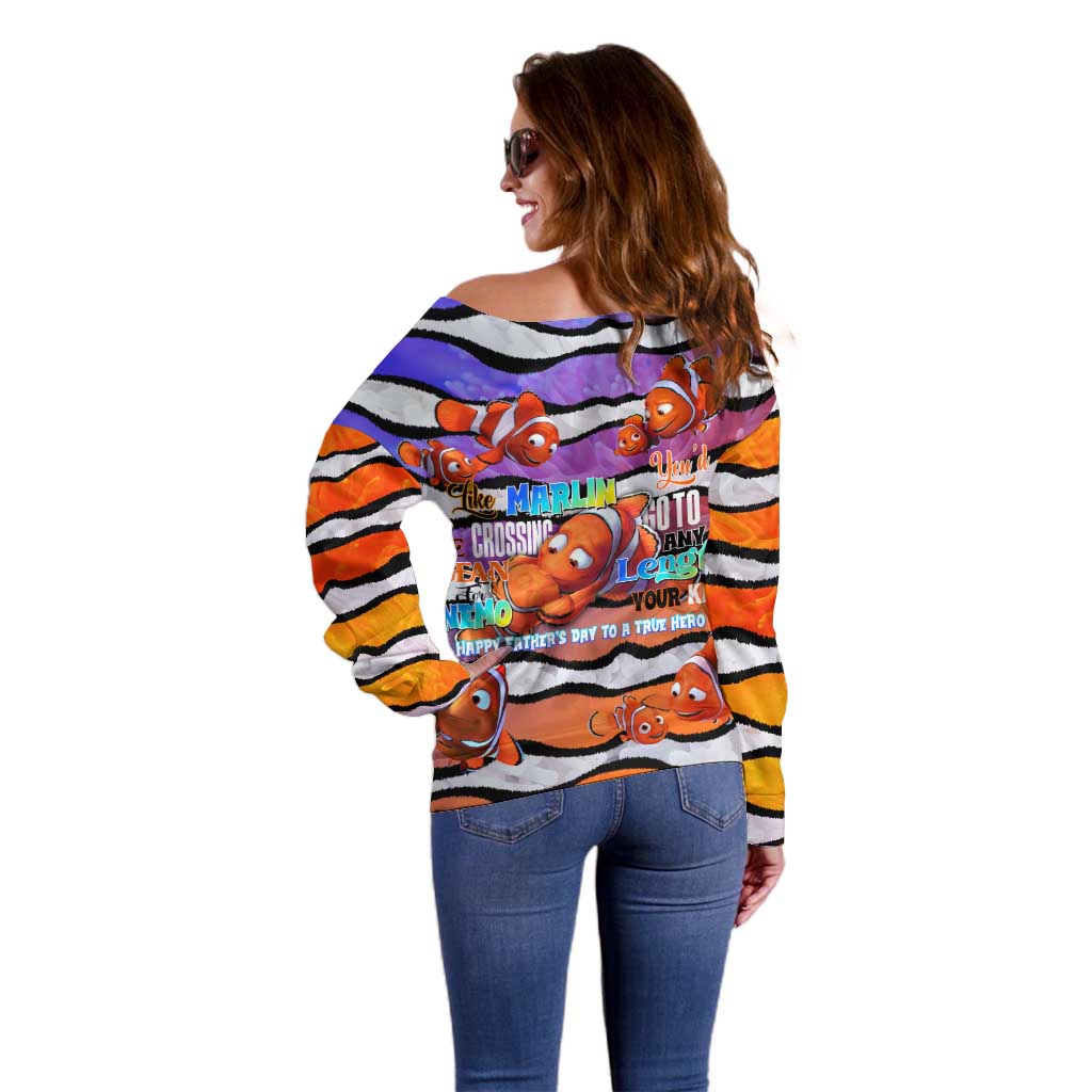 The Ocean Best Dad Off Shoulder Sweater Like Marlin Happy Fathers Day To a True Hero - Aussie Hoodie